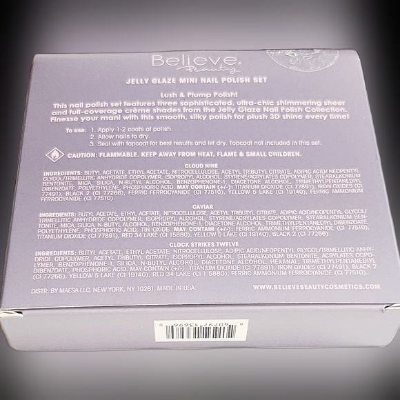 NWT BELIEVE BEAUTY MINI NAIL TRIO: THE SOPHISTICATE! - Picture 8 of 14